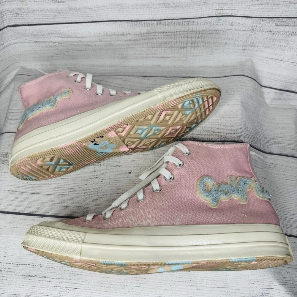 Converse Golf Le Fleur x Chuck 70 M8 W10 Chenille Almond Blossom 167478C Pink Hi - Picture 7 of 8